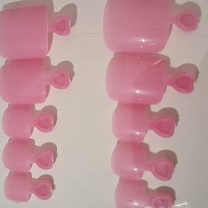 Pink Press-on Toenails